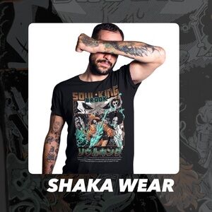 EUC Shaka Wear Soul King Brook Anime Tee